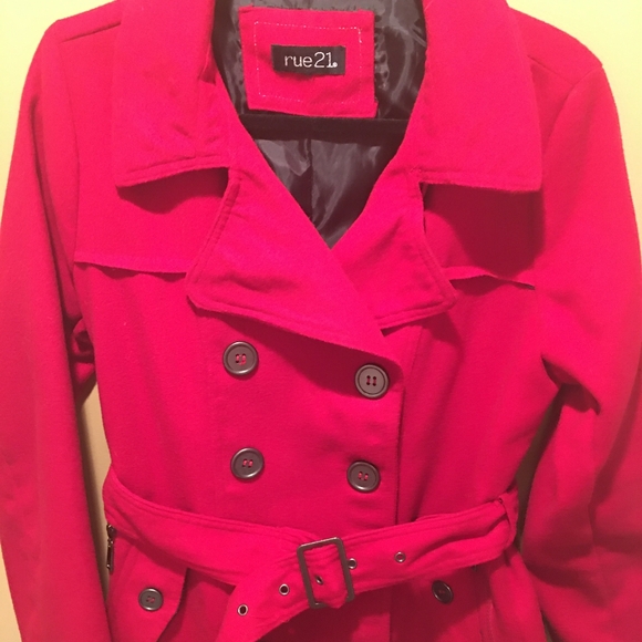 Classic Rue21 double breasted pea coat - Picture 3 of 7